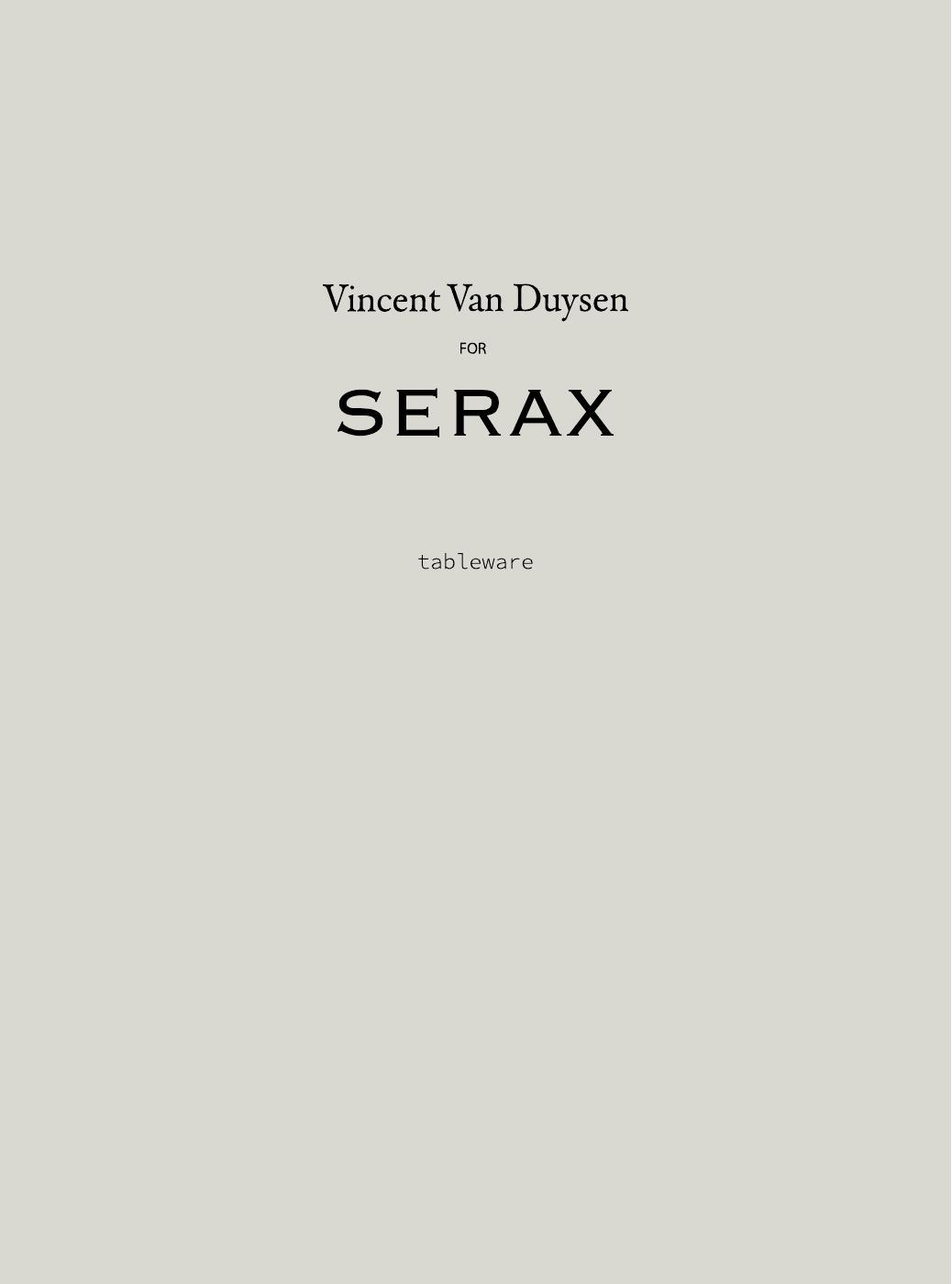 Serax | Vincent Van Duysen