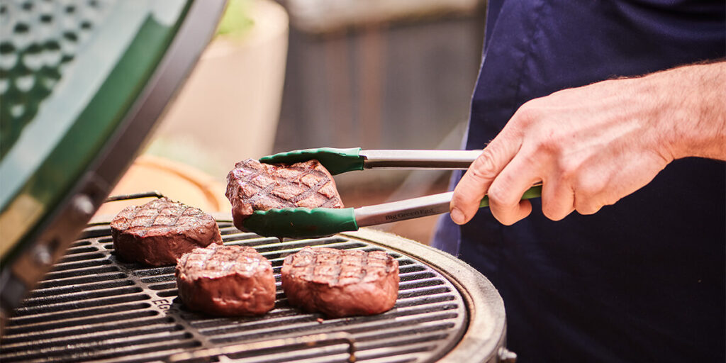 big green egg mükemmel biftek pişirme