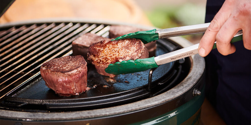 big green egg mükemmel biftek pişirme