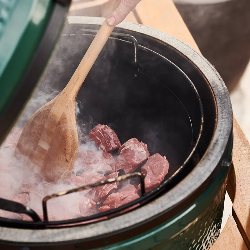 big green egg mükemmel biftek pişirme