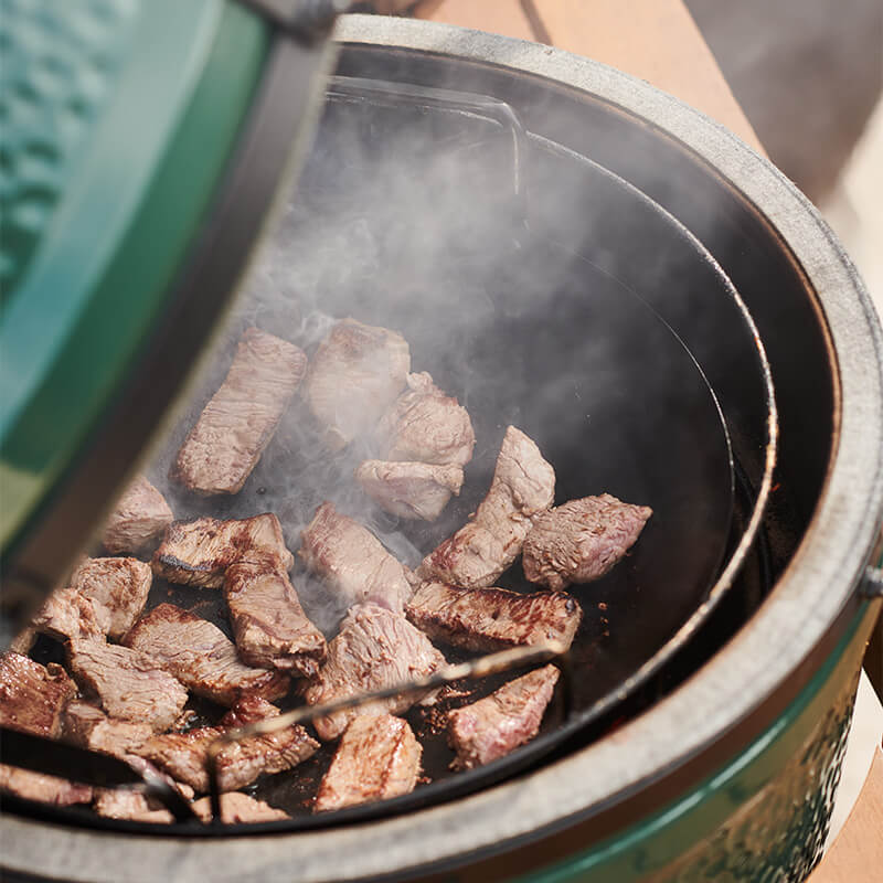 big green egg mükemmel biftek pişirme